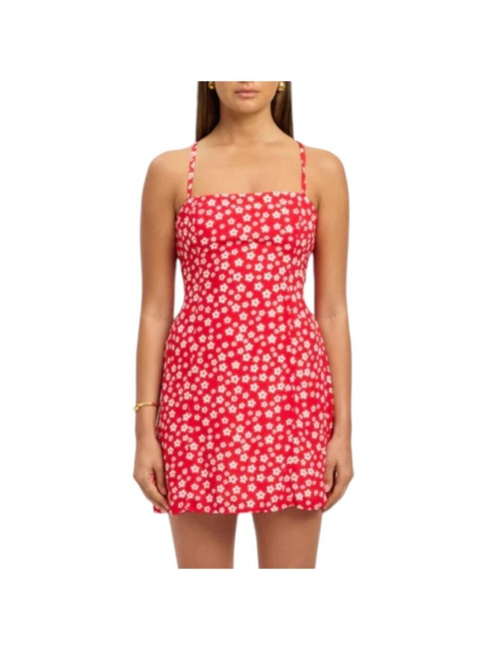Princess Polly Mini Red Floral Dress 2